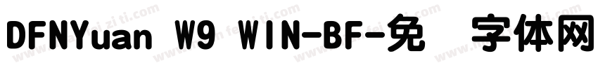 DFNYuan W9 WIN-BF字体转换